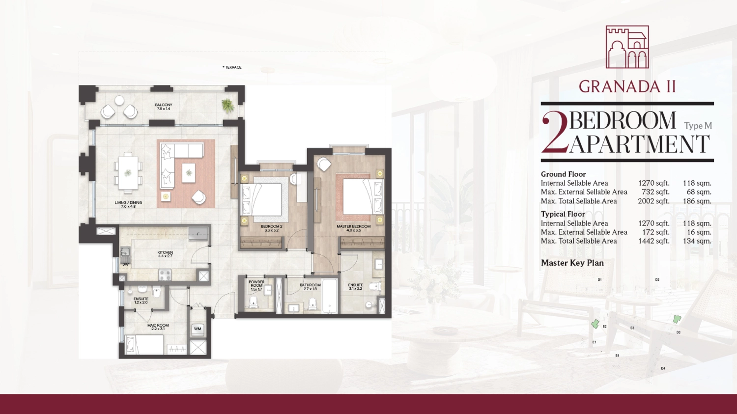 2 BR - Type C